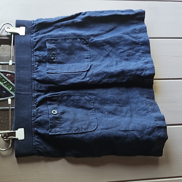 Athletic Linen Skirt with Drawstring Waist - Picture 5 of 8